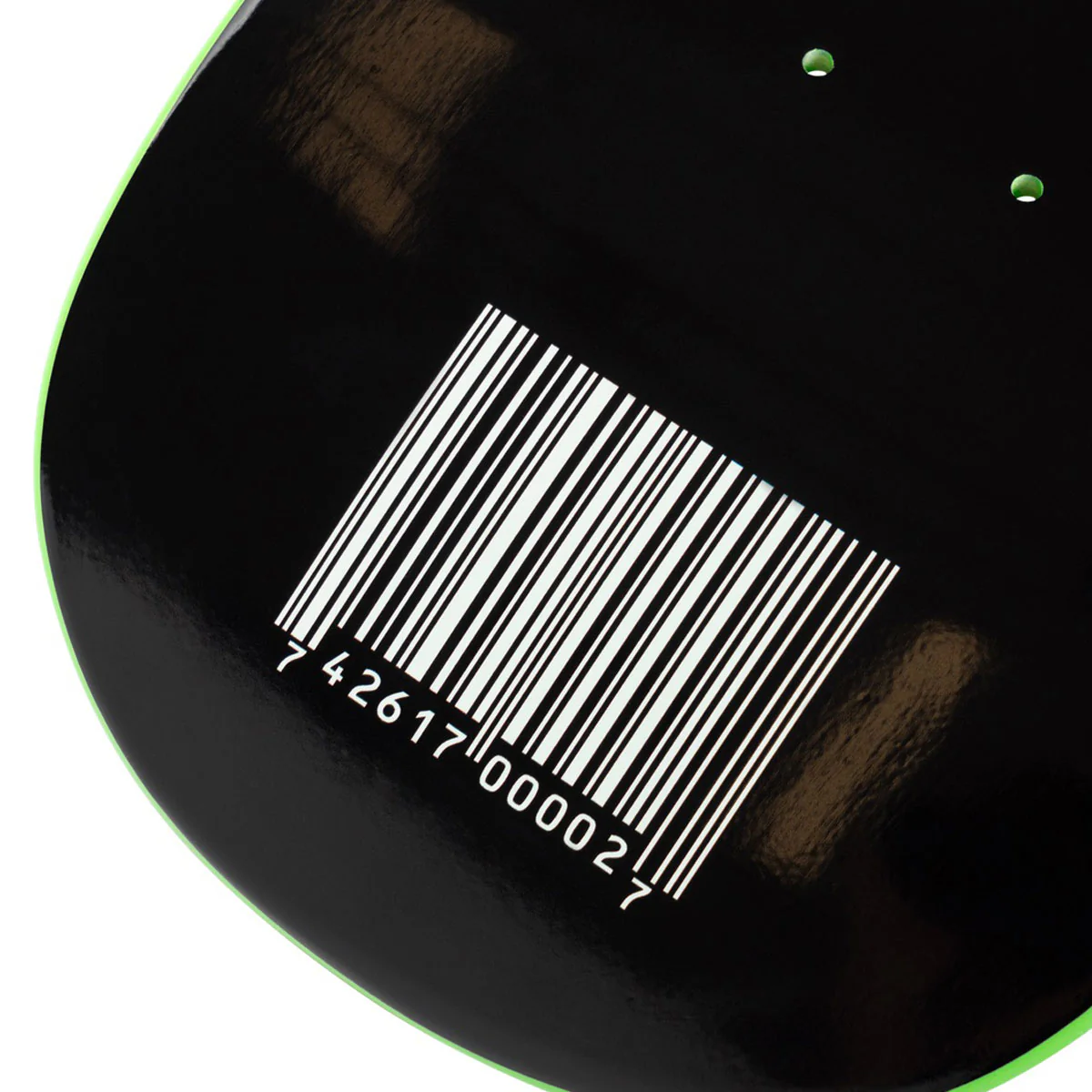 Welcome x Slipknot Self-Titled On Gaia Skateboard Deck - Black/Green Dip - 9.60" - Image 4