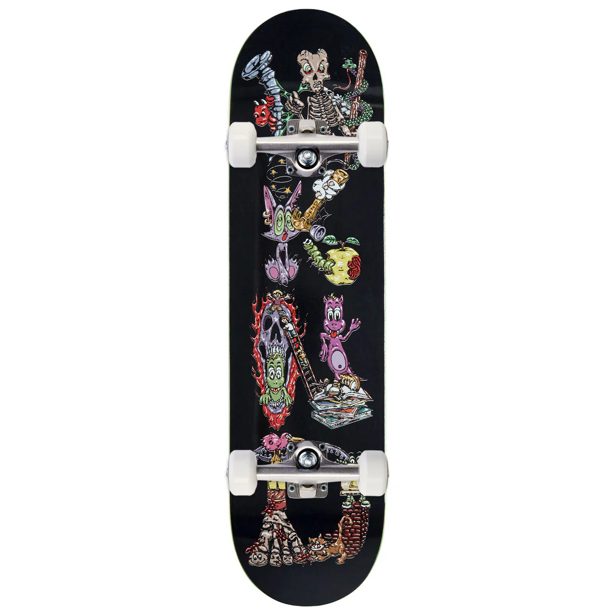 WKND Dusted Team MC Skateboard Complete - Black - 8.25"