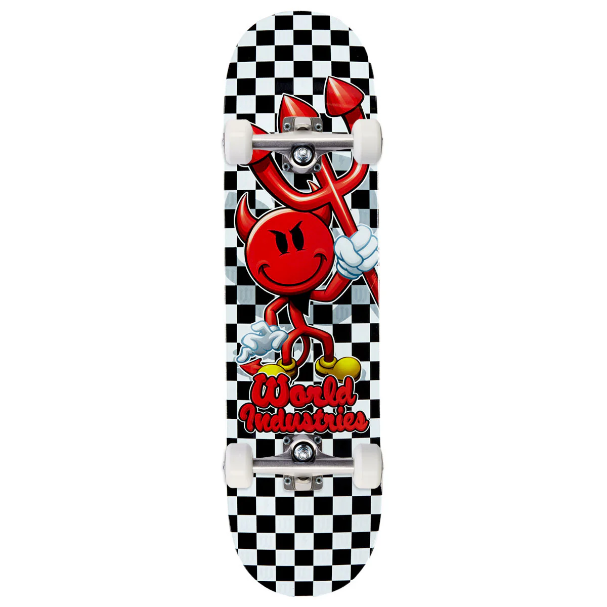 World Industries Checkered Devil Man Skateboard Complete - 8.25"