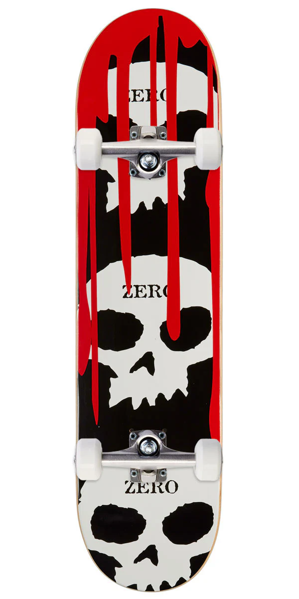 Zero 3 Skull Blood Mini Skateboard Complete - 7.25"