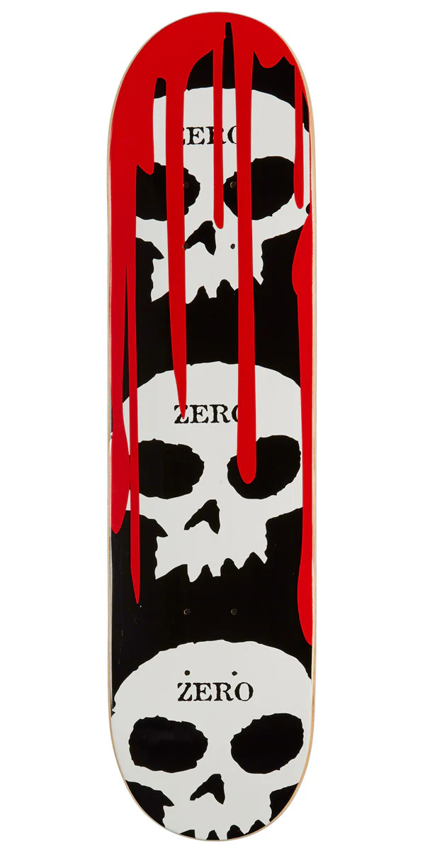 Zero 3 Skull Blood Mini Skateboard Deck - 7.25"