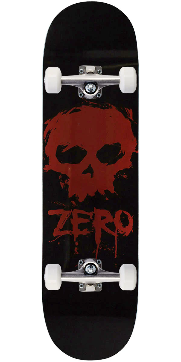 Zero Blood Skull Skateboard Complete - Red Foil - 8.50"