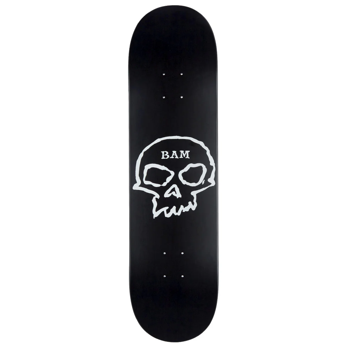 Zero x Bam Single Skull Skateboard Deck - Black - 8.50"